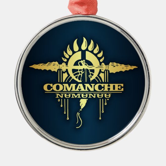 Comanche 2 metalen ornament (Voorkant)