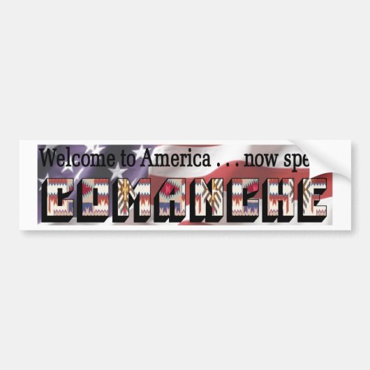 Comanche Bumpersticker (Voorkant)
