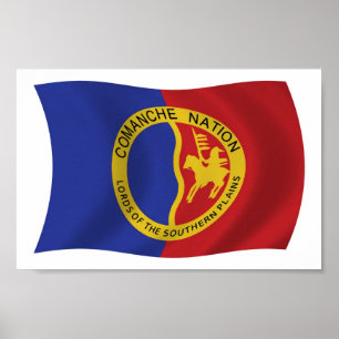 Comanche Nation Vlag Poster Print
