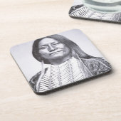 Comanche Tribesman, 1872 (foto) Bier Onderzetter (Linkerzijde)