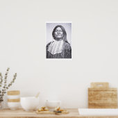 Comanche Tribesman, 1872 (foto) Poster (Keuken)