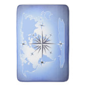 Comass Roos Sailing Ocean Blue Bath Mat (Voorkant Verticaal)