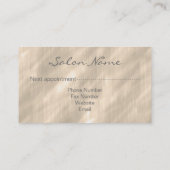 Comb en Curls Leopard ID319 Afsprakenkaartje (Achterkant)