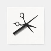 Comb en schaar design servetten (Voorkant)