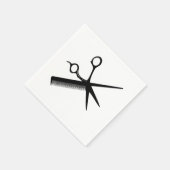Comb en schaar design servetten (Hoek)