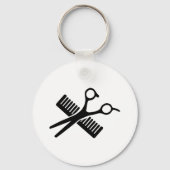 Comb en schaar sleutelhanger (Voorkant)