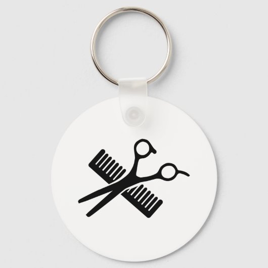 Comb en schaar sleutelhanger (Voorkant)
