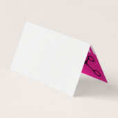 Comb | Haarstijflijst (warm roze) Visitekaartjes (Achterkant)