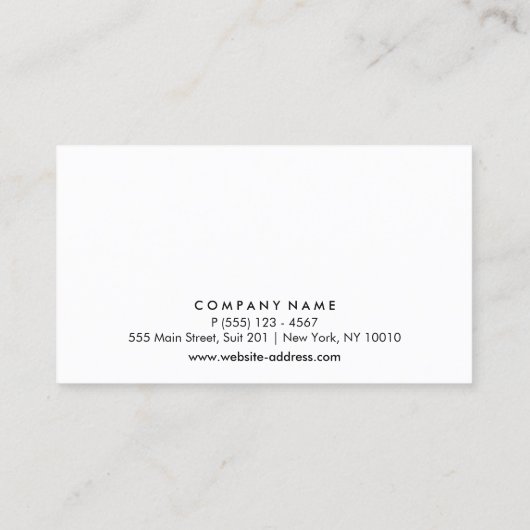 Comb Haarstylist 5 Punch Customer Loyalty Card (Achterkant)