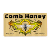 Comb Honey Strpes Label (Voorkant)