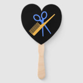 Comb scissors handwaaier (Achterkant)