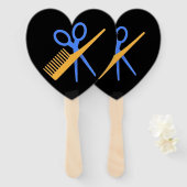 Comb scissors handwaaier (Voorkant en achterkant)