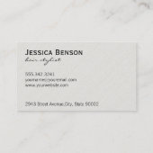 Comb & Shears Visitekaartje (Achterkant)