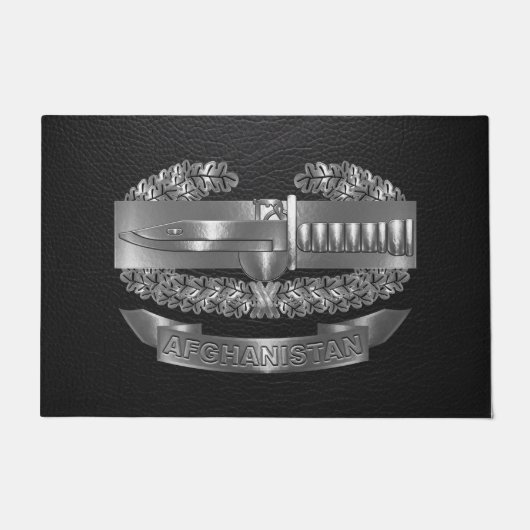 Combat Action Badge Afghanistan Veteran Deurmat (Voorkant)