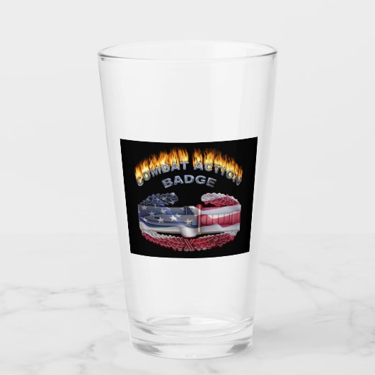 Combat Action Badge-vlamontwerp Glas (Voorkant)