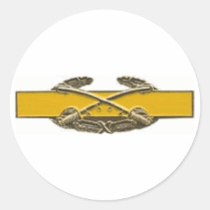 Combat Cavalry Badge Ronde Sticker