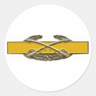 Combat Cavalry Badge Ronde Sticker