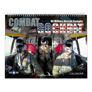 COMBAT COCKPIT - Amerikaanse militaire Vliegtuig c Kalender