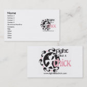 Combat comme une carte de visite professionnelle (Devant / Derrière)