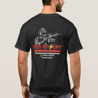 Combat Control. RED vrijdag. Draag rood. T-shirt