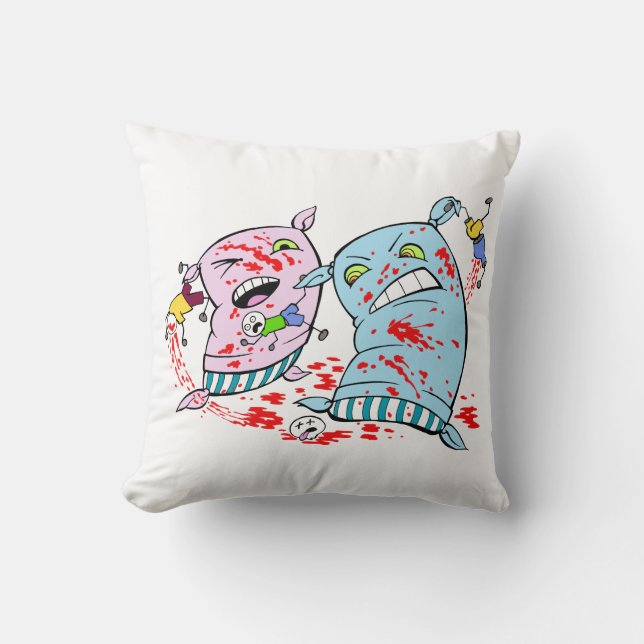 Combat de coussin (Recto)