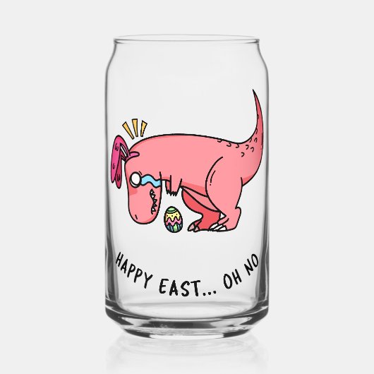 Combat de Pâques de T-Rex peut en verre (Recto)