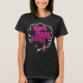 Combat d'espoir de T-shirt de cancer du sein (Devant)
