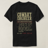 Combat Engineer Dictionary Term T-shirt (Design voorkant)