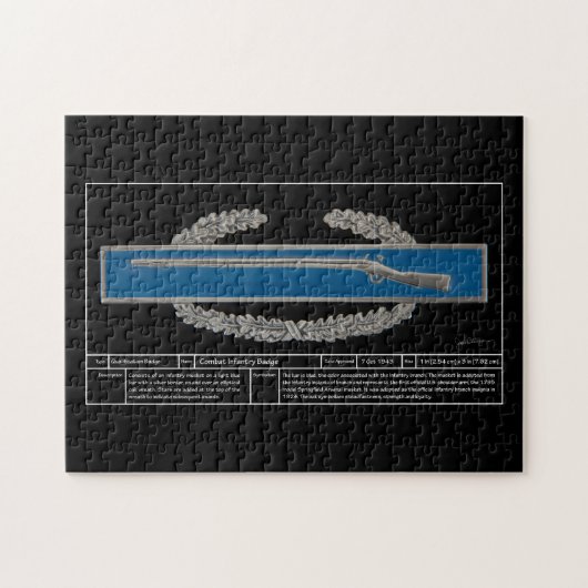 Combat Infanteriebadge Technical Legpuzzel (Horizontaal)