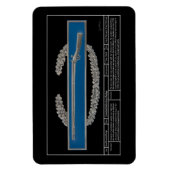 Combat Infanteriebadge Technical Magneet (Verticaal)