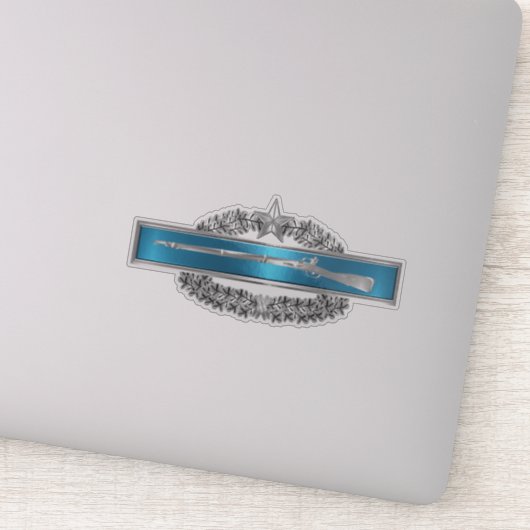 Combat Infantryman Badge met Combat Star Sticker (Detail)