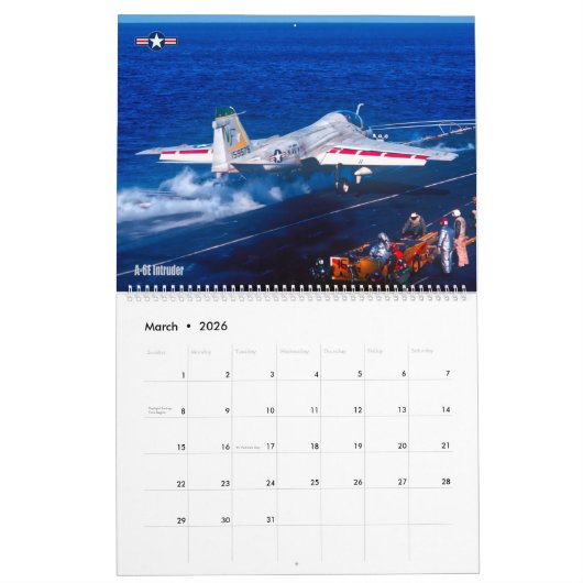 COMBAT INTRUDER - A-6 indringer Kalender (Mar 2026)