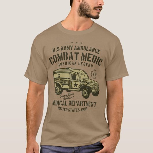 Combat Medic American Legend T-shirt (Voorkant)