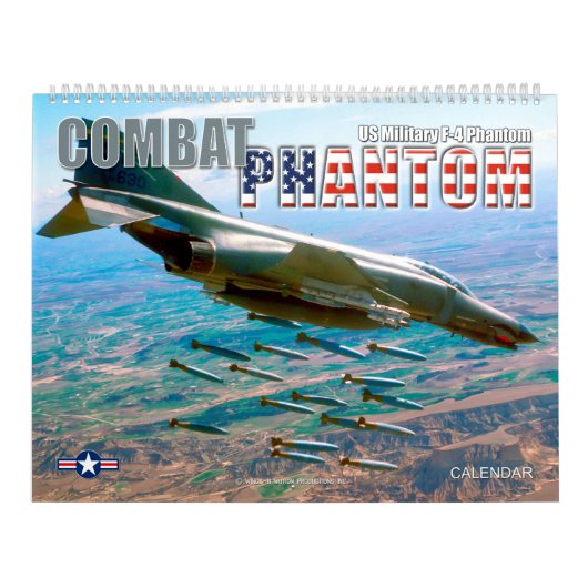 COMBAT PHANTOM - AMERIKAANSE MILITAIRE F-4 PHANTOM KALENDER (Hoes)