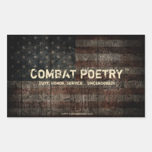 Combat Poetry Stickers