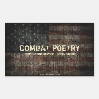 Combat Poetry Stickers