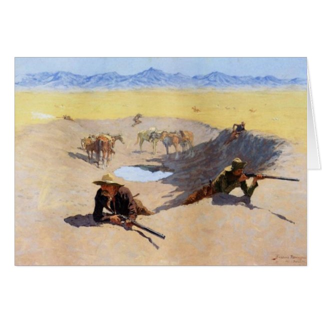 Combat pour le trou d'eau (Devant horizontal)