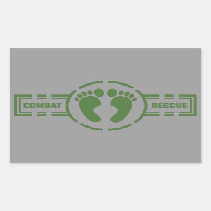 Combat Rescue Roundel Sticker Groene feet