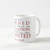 "Combat tasse comme fille" (Devant droit)