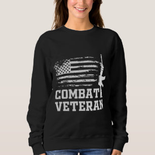 Combat Veteran Army Quote Trui