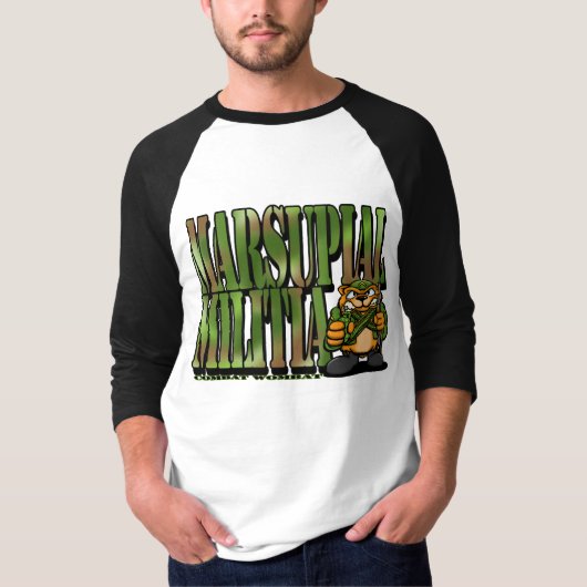Combat Wombat 3: Marsupial Militia T-shirt (Voorkant)