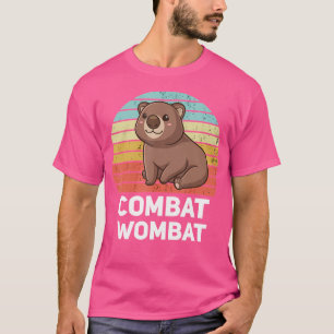 Combat Wombat Funny Wombat Lover Kawaii Wombat Chi T-shirt