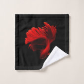 Combattant siamois rouge rubis (Gant de toilette)