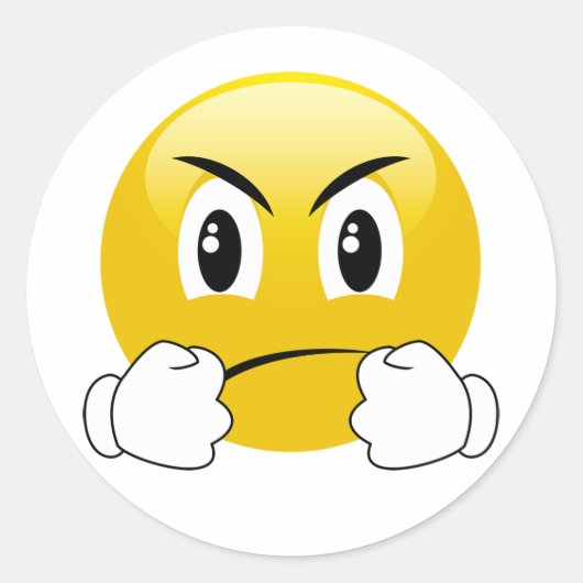 Combattons les Stickers Emoji Punching (Devant)