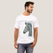 Combattre comme un T-shirt Zebra EDS (Devant entier)