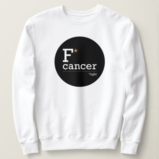 combattre le cancer sweatshirt (Design devant)