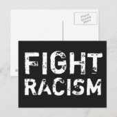 COMBATTRE LE RACISME Carte postale Justice sociale (Devant / Derrière)
