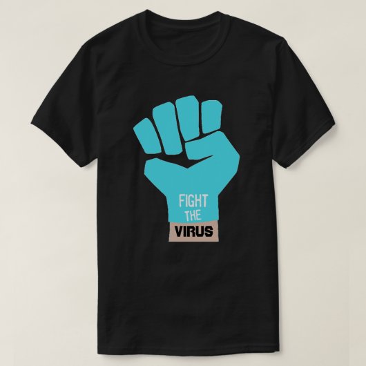 Combattre le T-shirt du virus (Design devant)