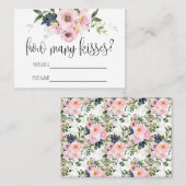 Combien De Baisers ? Carte de jeu Fête des mariées (Devant / Derrière)