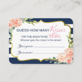 Combien de baisers de la carte de devis (Devant)